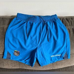 Marathon Authentic Ecuador National Soccer Team Blue Shorts Men’s Sz: Medium